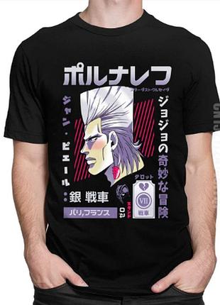 Оверсайз футболка jojo's bizarre adventure (дивні пригоди джоджо) з аніме принтом чорна s