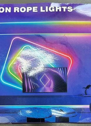 Светодиодная неоновая лента led neon rope light 6 м с пультом управления