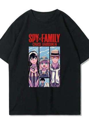 Оверсайз футболка spy x family (семья шпионов) с аниме принтом