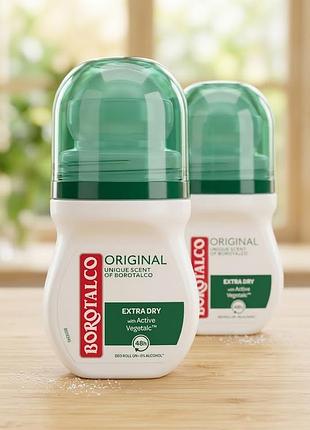 Шариковый дезодорант-антиперспирант borotalco original extra dry (из линейки с формулой active vegetal.