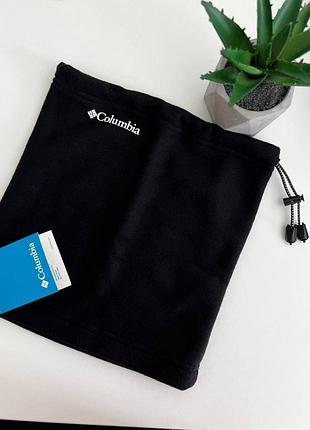 Бафф флисовый, снуд, бафф унисекс черный columbia