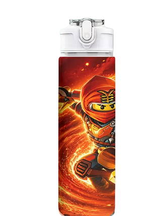 Детская бутылка для воды с трубочкой ниндзяго ниндзяго ninjago 750 мл 00001