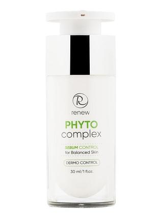 Фітокомплекс для обличчя renew dermo control phyto complex для жирної проблемної шкіри з оліями жожоба й мигдалю 30 мл