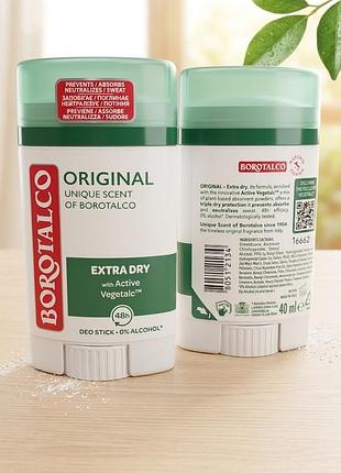 Дезодорант-стик borotalco originale с тальком 40 мл, италия.