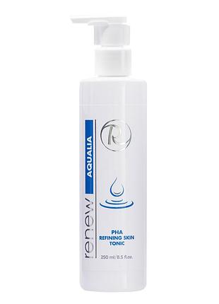 Тонік з pha-кислотою renew aqualia pha refining skin tonic 5% для всіх типів шкіри, зволоження та сяйва 250 мл