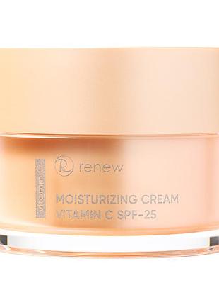 Зволожувальний крем spf 25 renew vitamin c moisturizing cream з активним вітаміном c для сяйва та захисту шкіри 50 мл