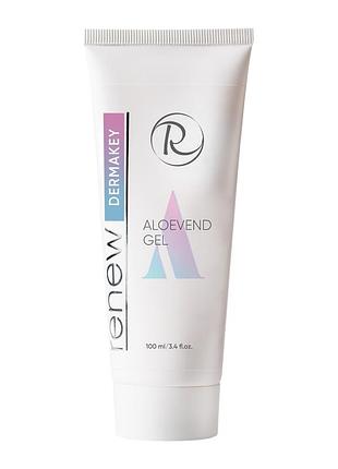 Гель алоевенд для обличчя renew dermakey aloevend gel з алое, гіалуроновою кислотою та екстрактом ромашки 100 мл