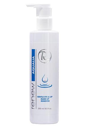 Мягкое средство для демакияжа renew aqualia gentle eye & lip make-up remover для глаз, губ и чувствительной кожи 250 мл