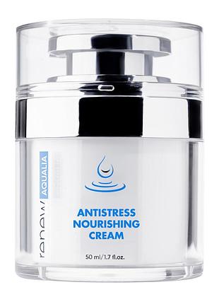 Живильний крем-антистрес renew aqualia antistress nourishing cream для всіх типів шкіри, відновлення та зволоження 50 мл