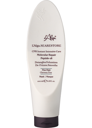 Восстанавливающая маска с пептидами для тонких волос l'alga searestore 200 мл