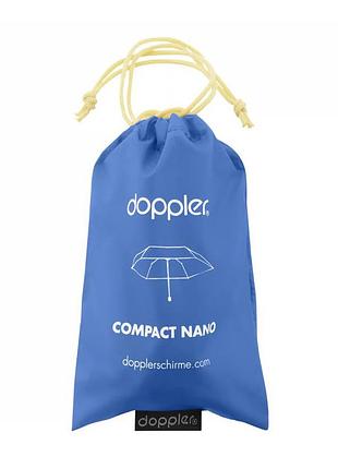Блакитна міні парасолька 12 см doppler compact nano (механіка), арт. 710463 blue