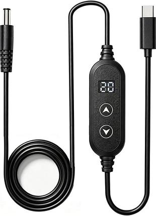 Gebildet - usb-c кабель на dc 5v 9v 12v 15v 20v, 5.5x2.5 мм / 5.5x2.1 мм, pd, led-дисплей