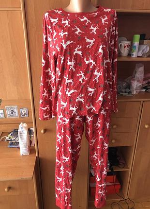 Пижама, комплект, костюм, 100% коттон, l. primark.