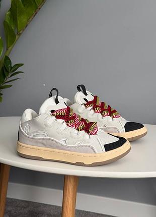 Lanvin curb sneakers white 8