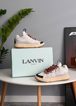 Lanvin curb sneakers white 3