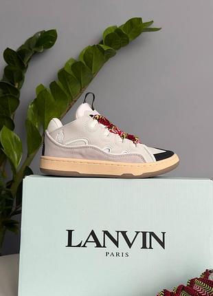 Lanvin curb sneakers white 4