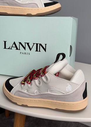 Lanvin curb sneakers white 5