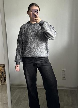 Светр сірий вовна 4