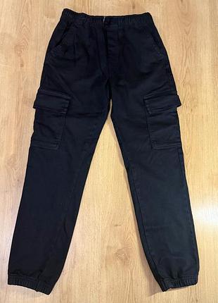 Штани карго на хлопця 13-14 164 см сирні zara