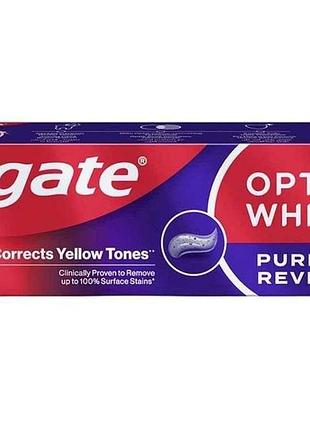 Зубная паста 75мл optic white фиолетовый эффект отбеливание тм colgate