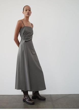 Сарафан zara с шерстью