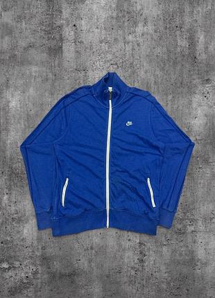 Кофта nike оригінал синя олімпійка найк чоловічий бомбер на замку майка спорт