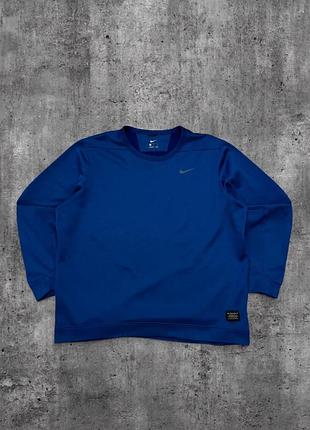 Кофта nike оригінал синя чоловічий світшот найк джемпер без капюшона спорт