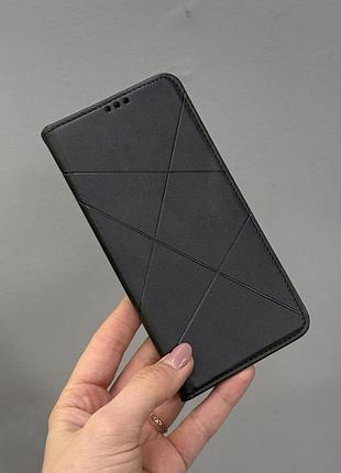 Захисний чохол-книжка для samsung a52 (a525), якісний чохол-книжка для телефона samsung a52 (a525) із захистом екрана (чорний)