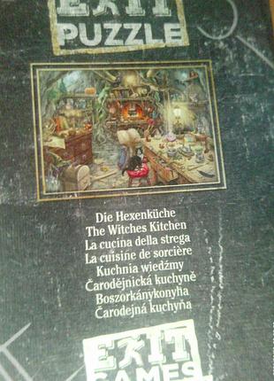 Пазлы - квест "ravensburger" 759 шт. exit "witch’s kitchen" 9
