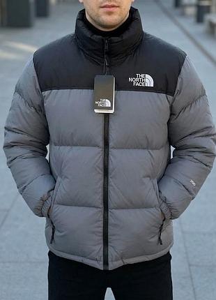 Пуховик графитовый tnf 700