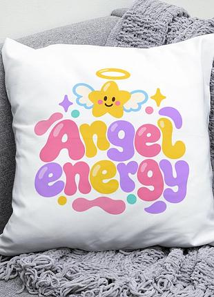 Декоративна подушка плюшевая подарок angel energy