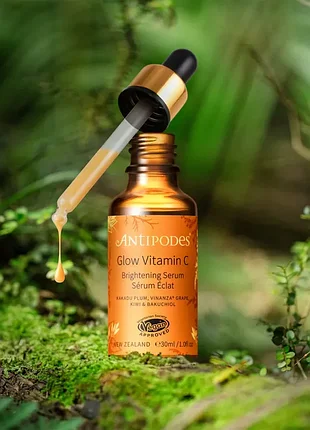 🍊оригінал 30ml. освітлювальна сироватка з бакучиолом та вітаміном с проти пігментних плям antipodes glow ritual vitamin c serum