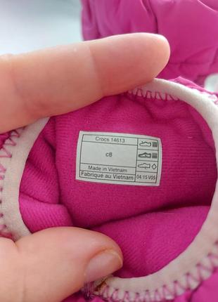 Чоботи crocs на дівчинку 3