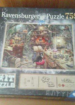 Пазлы - квест "ravensburger" 759 шт. exit "witch’s kitchen"