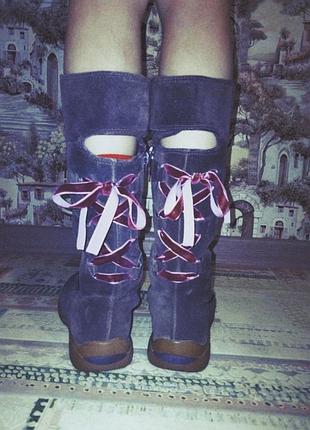 Сапоги замшевые clarks 2