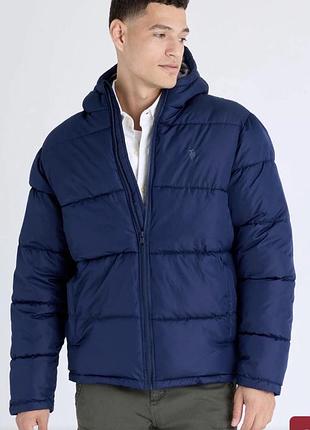 Куртка чоловіча us polo assn solid quilted channel puffer jacket синя