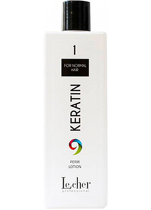 Засіб для перманенту no1 для нормального волосся keratin perm le cher, 500 мл
