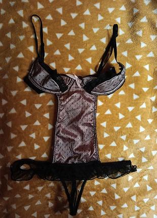 Боди эротическое стрингами, с доступом, ann summers, s на xs
