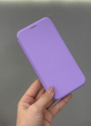 Захисний чохол-книжка для samsung a55 5g, якісний чохол-книжка для телефона samsung a55 5g із захистом екрана (ліловий)