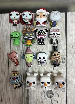 Іграшкові фігурки funko pocket pop! колекція з 16 міні-фігурок з мультфільму «жах перед різдвом»