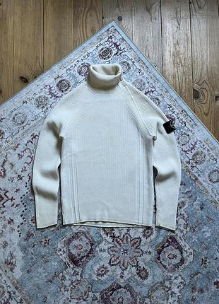 Гольф stone island свитер оригинал мужской белый s