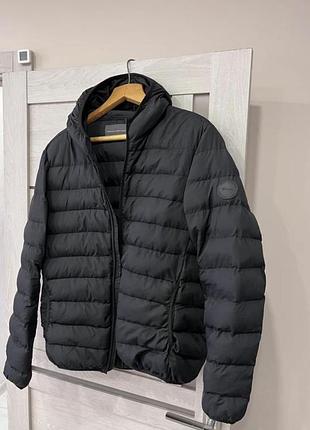 Мікро-пуховик french connection mens row 2 hooded jacket black розмір xl оригінал