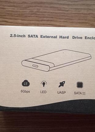 Внешний карман hdd sdd с поддержкой uasp sata3 600 мб/с