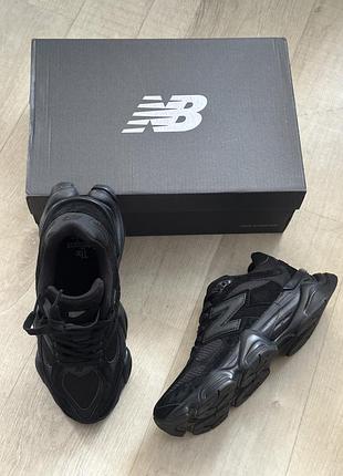 Кросівки  new balance 9060 total black чорні