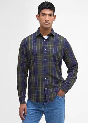 Чоловіча брендова сорочка barbour kenton tailored shirt classic tartan (оригінал) розмір l
