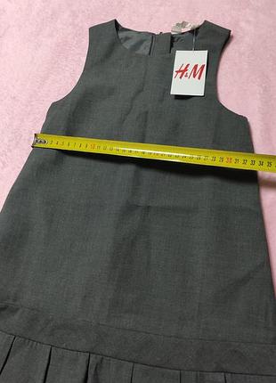 Сарафан для дівчинки h&m сірий 4