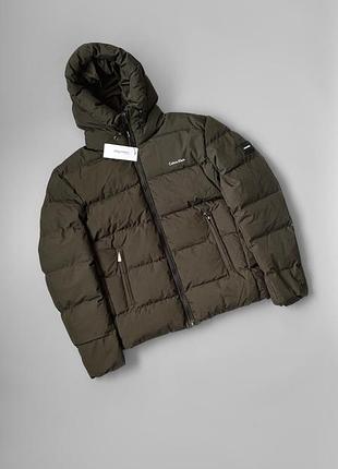 Пуховик calvin klein dark green