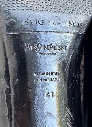 Вінтажні лакові туфлі yves saint laurent 7