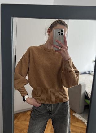 Коричневий светр h&m/ светр теплий зимовий коричневий