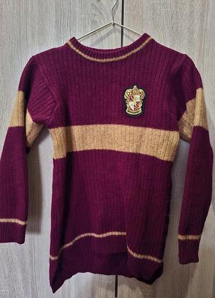 шерстяной свитер harry potter gryffindor (грифиндор) lambswool, р. s / made in scotland